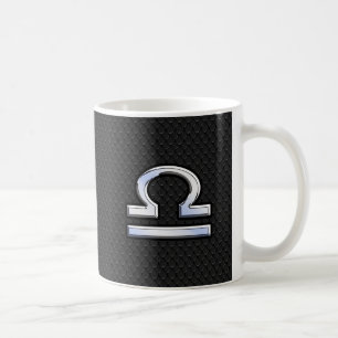 Taza De Café Elegante Libra Zodiac Rótulo Negro Snake Decoració