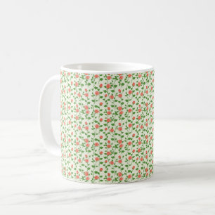 Taza De Café Elegante Lindo Sofisticado Chic Romántico Floral