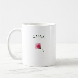 Taza De Café Elegante Lindo Sofisticado Rústico Romántico Flora