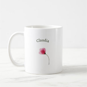 Taza De Café Elegante Lindo Sofisticado Rústico Romántico Flora