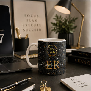 Taza De Café Elegante logotipo moderno de negocios con brillo d