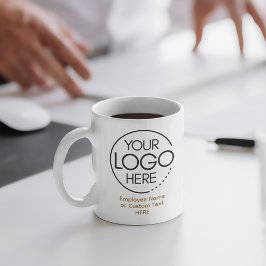 Taza De Café Elegante Logotipo moderno Empleado/Empresa SWAG Go