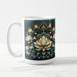 Taza De Café Elegante Lotus Flower Mug Zen Floral Diseño Lotus