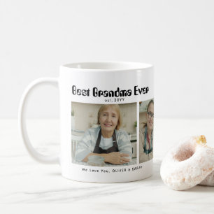 Taza De Café Elegante Mejor Abuela del Mundo 3 Collage de Fotos