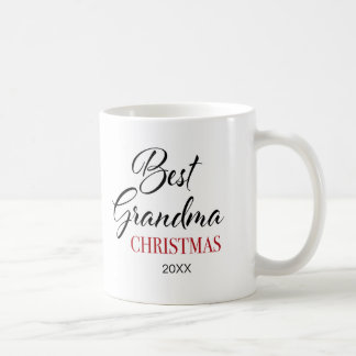 Taza De Café Elegante Mejor Navidades Abuela Foto Café Mug