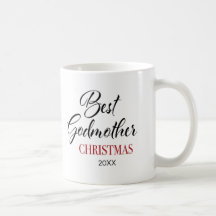 Elegante mejor padrino Navidades Foto Café Mug