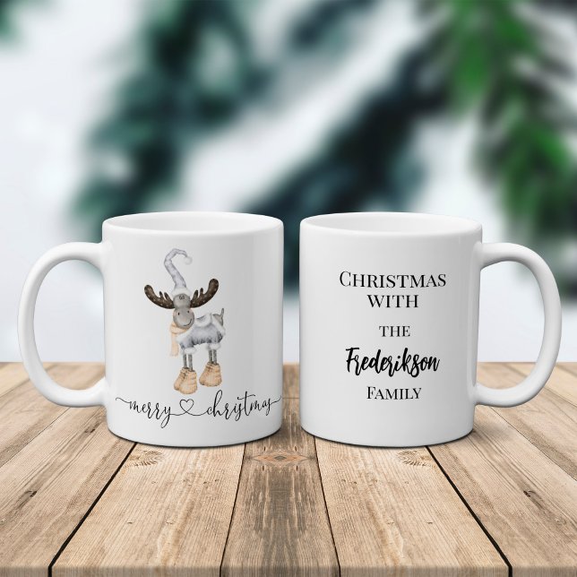 Taza De Café Elegante Minimalismo Nórdico Feliz Navidad (Subido por el creador)