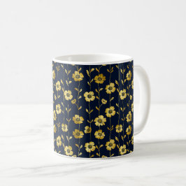Taza De Café Elegante Moda Elegante Feminine trendy Black Gold