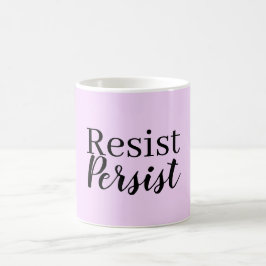 Taza De Café Elegante modernista resiste la cita Inspiradora