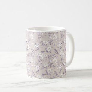Taza De Café Elegante Moderno Chic Rústico Floral Pastel