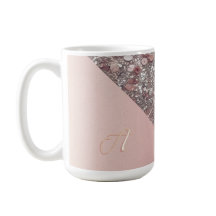 Elegante Monograma de Oro Rosa