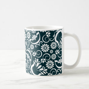 Taza De Café Elegante Mug blanco y negro