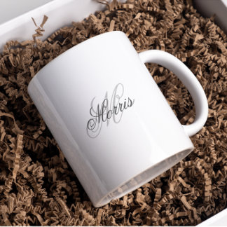 Taza De Café Elegante Mug en monograma