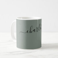 Elegante Nombre Personalizado Color Gris Delfín
