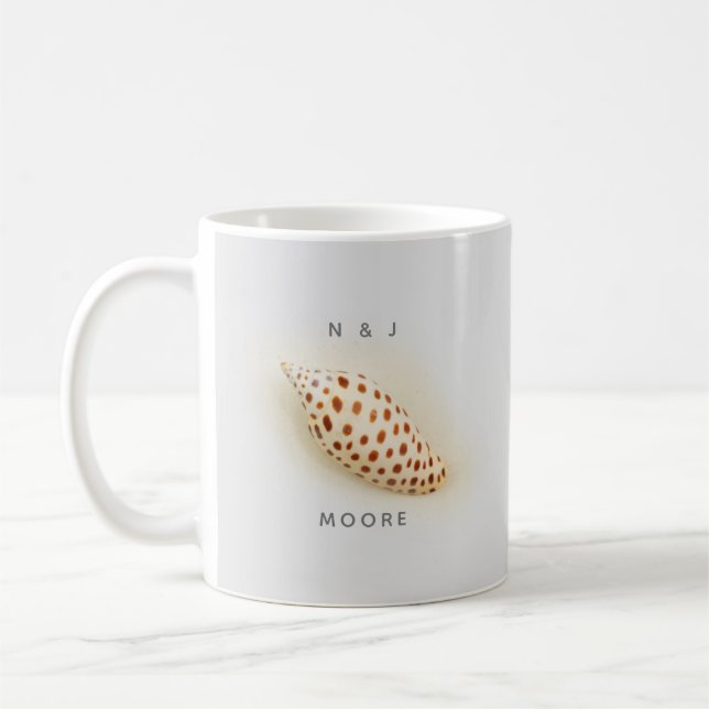 Taza De Café Elegante nombre tropical Junonia Florida Beach She (Izquierda)