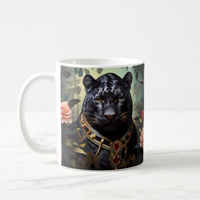 Taza De Café Elegante pantera negra (Izquierda)