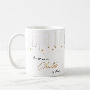 Taza De Café Elegante Para Nosotros Un Niño Nace Navidades De 