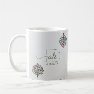 Taza de café elegante para regalar en boda con mot