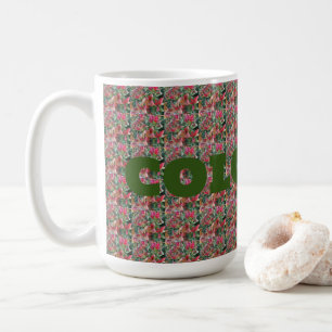 Taza De Café Elegante patrón de hojas coloridas