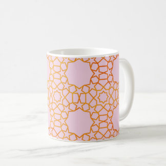 Taza De Café Elegante patrón geométrico de oro moderno