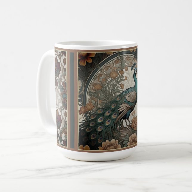 Taza De Café Elegante Peacock Mug (Anverso izquierdo)