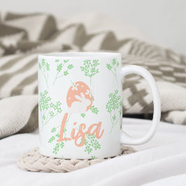 Taza De Café Elegante peluca personalizada de Pascua para mamás