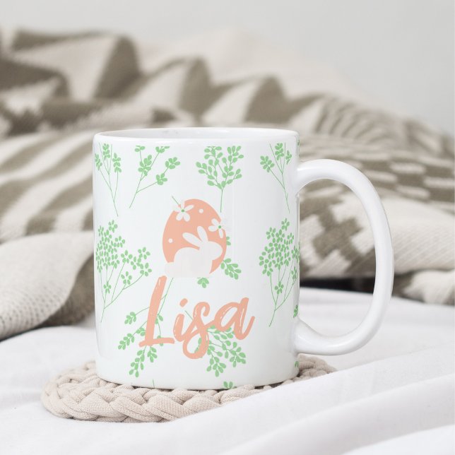 Taza De Café Elegante peluca personalizada de Pascua para mamás (Subido por el creador)