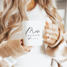 Elegante Personalizado de la Sra. Newlyw Black Scr