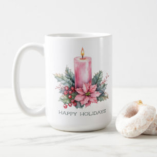 Taza De Café Elegante PERSONALIZADO Navidades de acuarela
