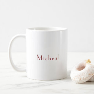 Taza De Café Elegante Personalizado personalizado hecho nombre