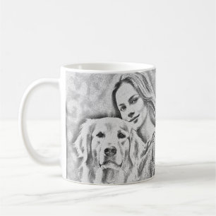 Taza De Café Elegante Personalizado simple y moderno Añadir su 