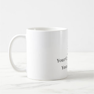 Taza De Café Elegante plantilla de tu logo personalizada