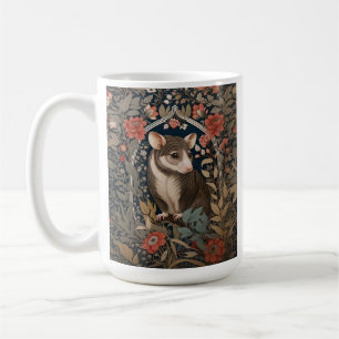 Taza De Café Elegante Possum William Morris Inspiración Floral