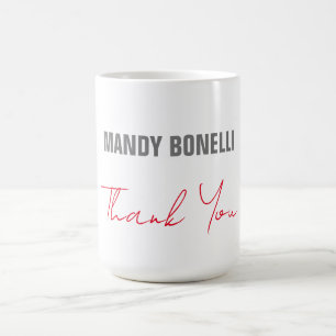 Taza De Café Elegante profesional y moderno gracias