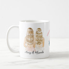 Taza De Café Elegante propuesta de la dama de honor del Boho de