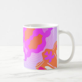Taza De Café Elegante Purple Hues Abstract Mug - Suave y Modern