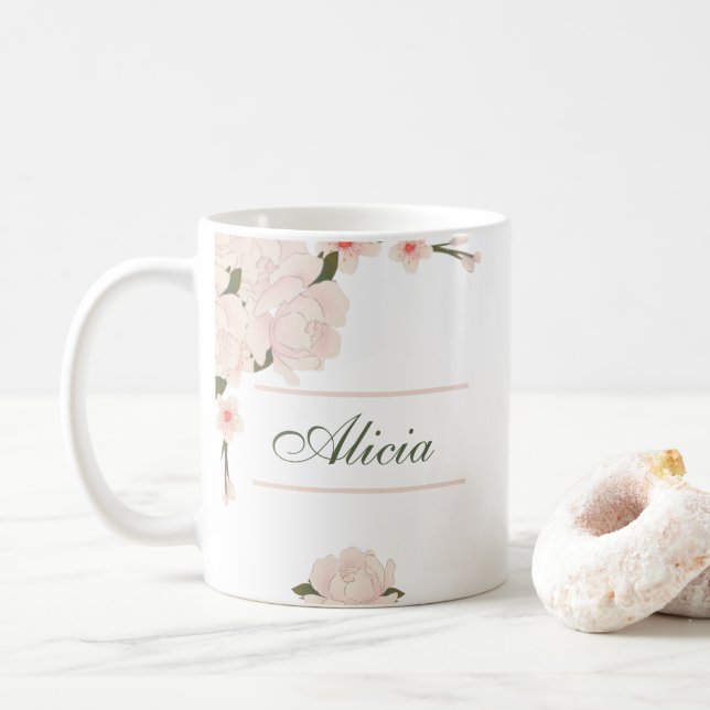 Taza De Café Elegante regalo romántico de la dama de honor Rubo (Con donut)