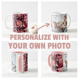 Taza De Café Elegante Rosa Bonita Mejor Mamá Floral