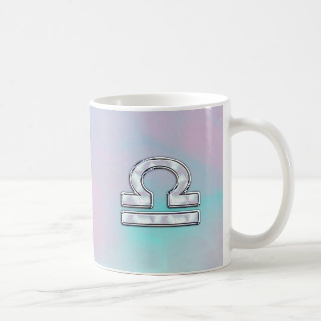 Taza De Café Elegante Rótulo Libra Zodiac Madre del Estilo de l (Derecha)