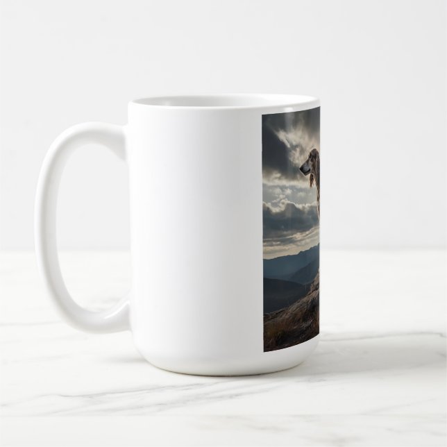 Taza De Café Elegante Saluki Coffee Mug (Izquierda)