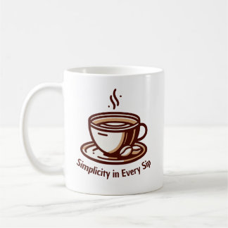 Taza De Café Elegante Sip - Sofisticado Café