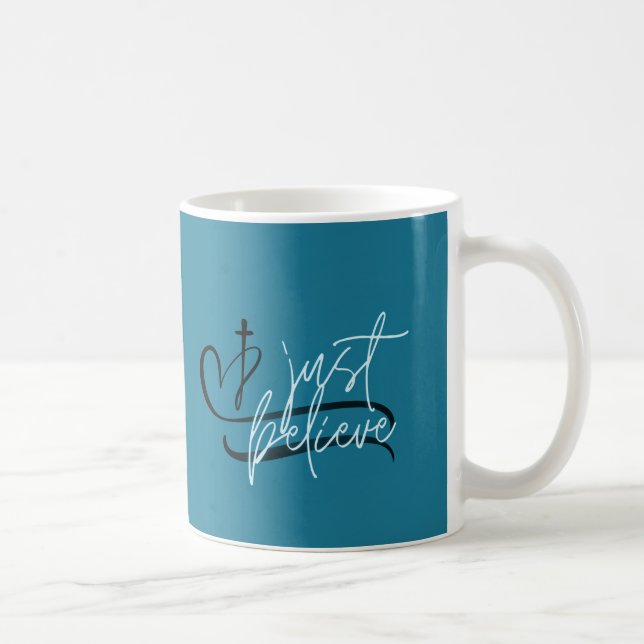 Taza De Café Elegante Sólo Creer (Derecha)