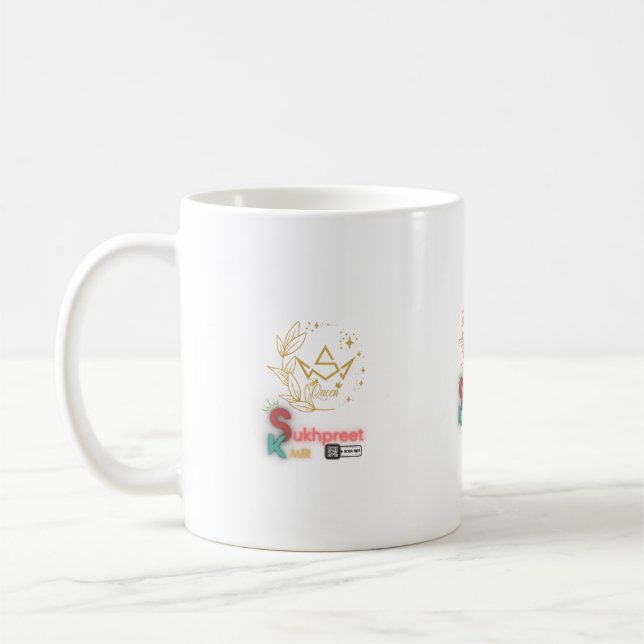 Taza De Café Elegante Sukhpreet Kaur Mug Personalizada - 11oz (Izquierda)