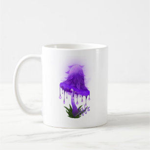 Taza De Café Elegante Tapa Inky GW Purple Mushroom Mug