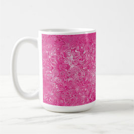 Taza De Café Elegante textura de mármol rosa de caramelo abstra