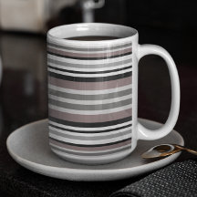 Elegante Tierra Tones Brown Savannah Stripes Patró
