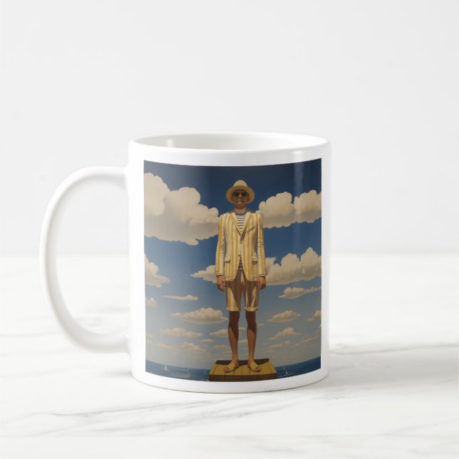 Taza De Café Elegante traje de playa retro Impresionante Moda d (Izquierda)