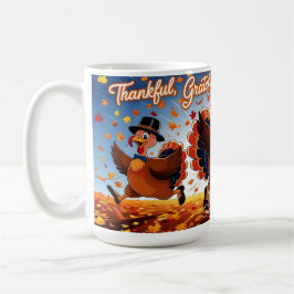Taza De Café Elegante Turquía feliz día de gracias