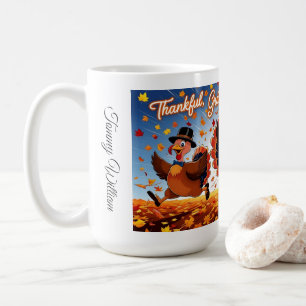 Taza De Café Elegante Turquía feliz día de gracias
