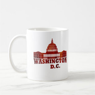 Taza De Café Elegante Vintage Washington DC